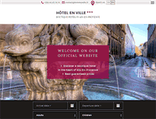Tablet Screenshot of hotelenville.fr